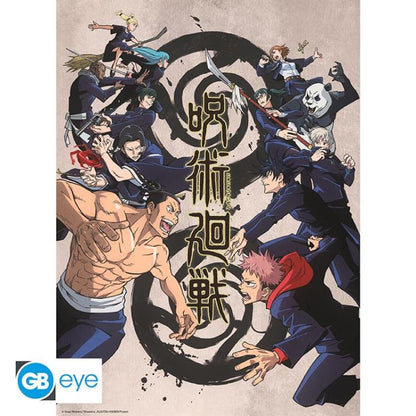 ABYSTYLE (JUJUTSU KAISEN) SET 2 CHIBI POSTER: "GRUPPI E SCUOLE" (52X38) "GB EYE"