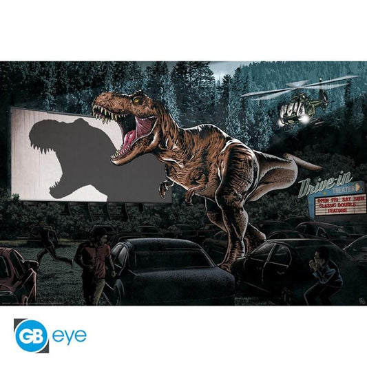 ABYSTYLE MAXI POSTER JURASSIC WORLD : "CINEMA"  FILM TV NERD (GB EYE) 91,5x61cm