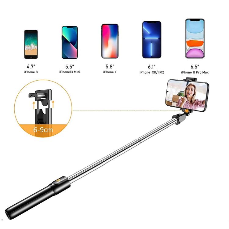 BASTONE SELFIE STICK ASTA TRIPODE TREPPIEDI BLUETOOTH ALLUNGABILE 4in1 360° K07