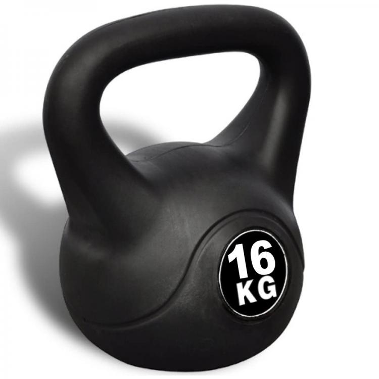 Kettlebell Manubrio Peso Pesi Pvc Ghiria Per Palestra Crossfit Fitness Mma -16Kg