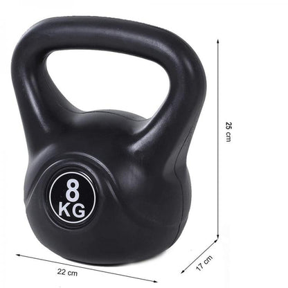 Kettlebell Manubrio Peso Pesi Pvc Ghiria Per Palestra Crossfit Fitness Mma 8Kg