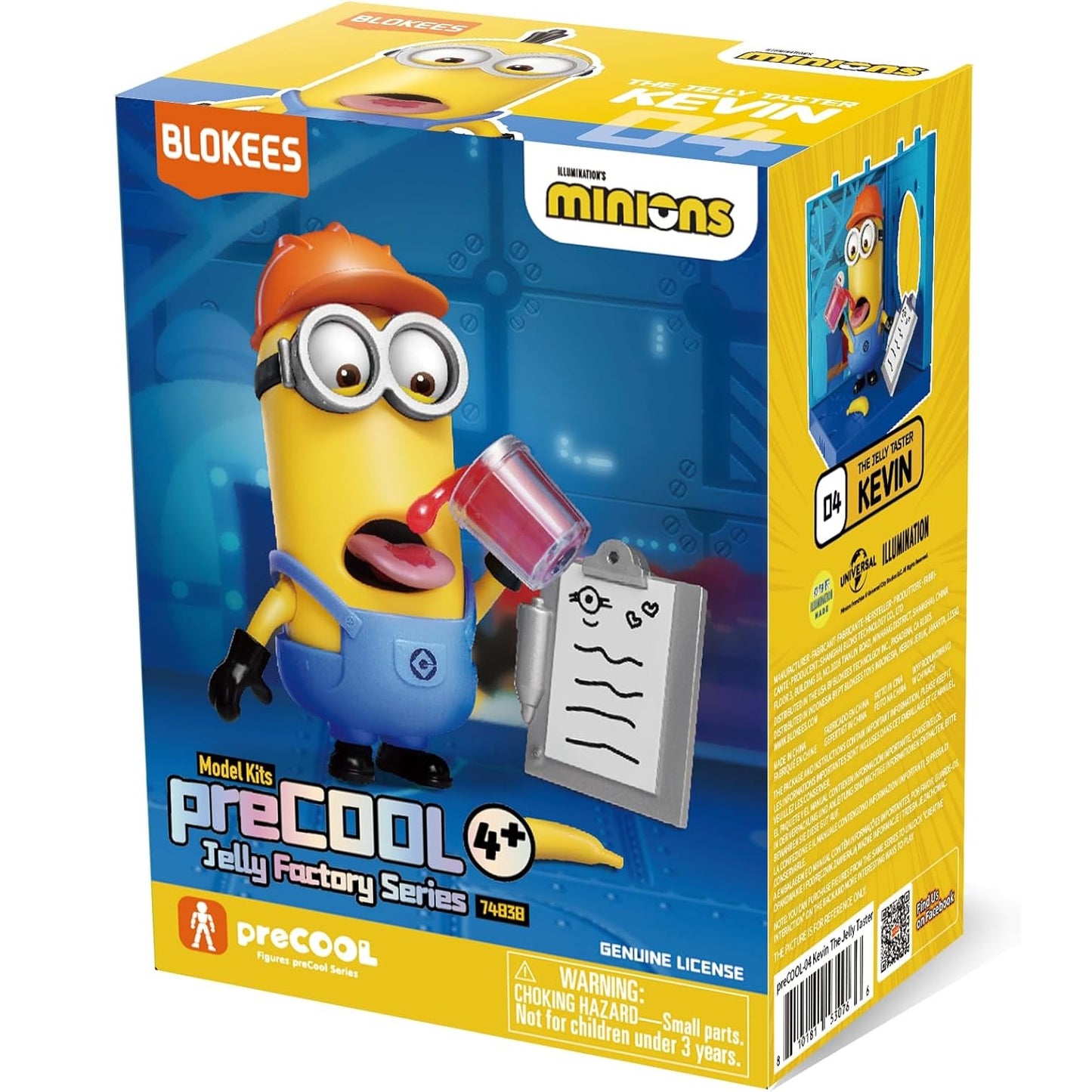 Blokees Minions - PreCool - Jelly Factory - Series 1 - Plastic Model Kits (Kevin 04) the jelly taster - Action Figure da Collezione 74838