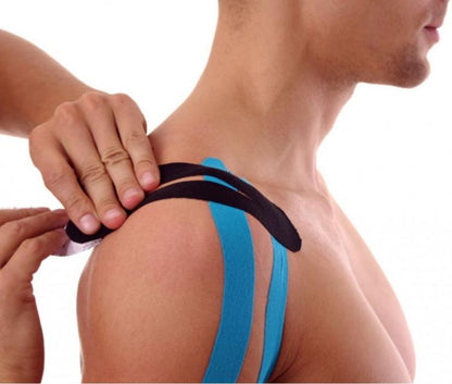 CEROTTO MUSCOLARE ELASTICO PER TAPING NEUROMUSCOLARE ROTOLO 5mx5cm KINESIO TAPE