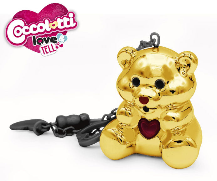 Giochi Preziosi - Coccolotti Love & Tell Oh My Gold - Peluche Orsetto Colorato