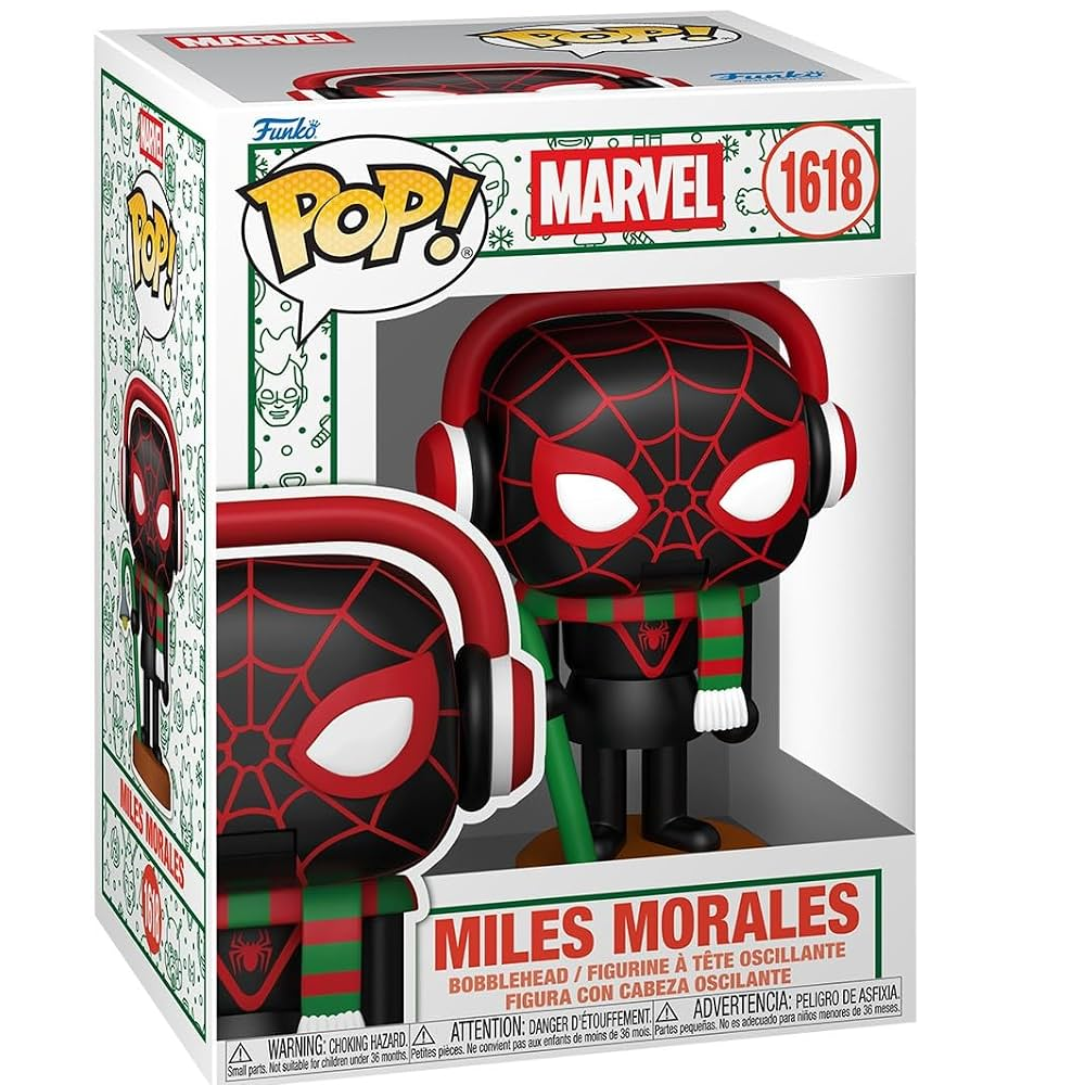Funko Pop ! Marvel Spider-Man - (1618) Miles Morales (Nutcracker) Holiday Vinyl Figure 9 Cm