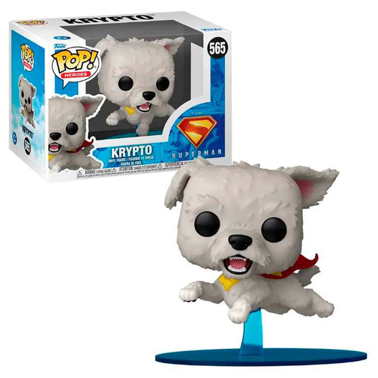 Funko Pop ! Heroes DC Superman 2025 - (565) Krypto Vinyl Figure Dog 9cm