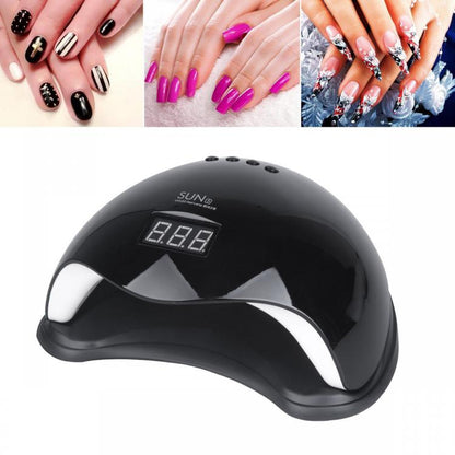 Lampada Uv Led 48W Manicure Timer 30 Sensore Unghie Ricostruzione Fornetto Nail