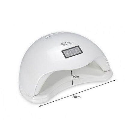 Lampada Uv Led 48W Manicure Timer 30 Sensore Unghie Ricostruzione Fornetto Nail