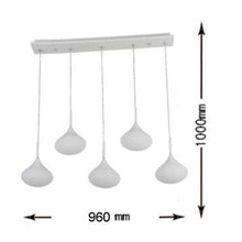 Lampada Da Soffitto A Sospensione 3 Toni Di Luce 38W 76W Goccia V In Metallo