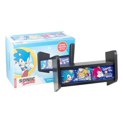 Sonic th Hedgehog - Lampada Arcade (GAME ON) USB o Ricaricabile con Mensola da parete per Giochi o Console da Arcade, Luce d'Atmosfera, Regali per giocatori per camera Gaming, accessori per l'installazione di giochi, Gamer Gadget, Merchandise