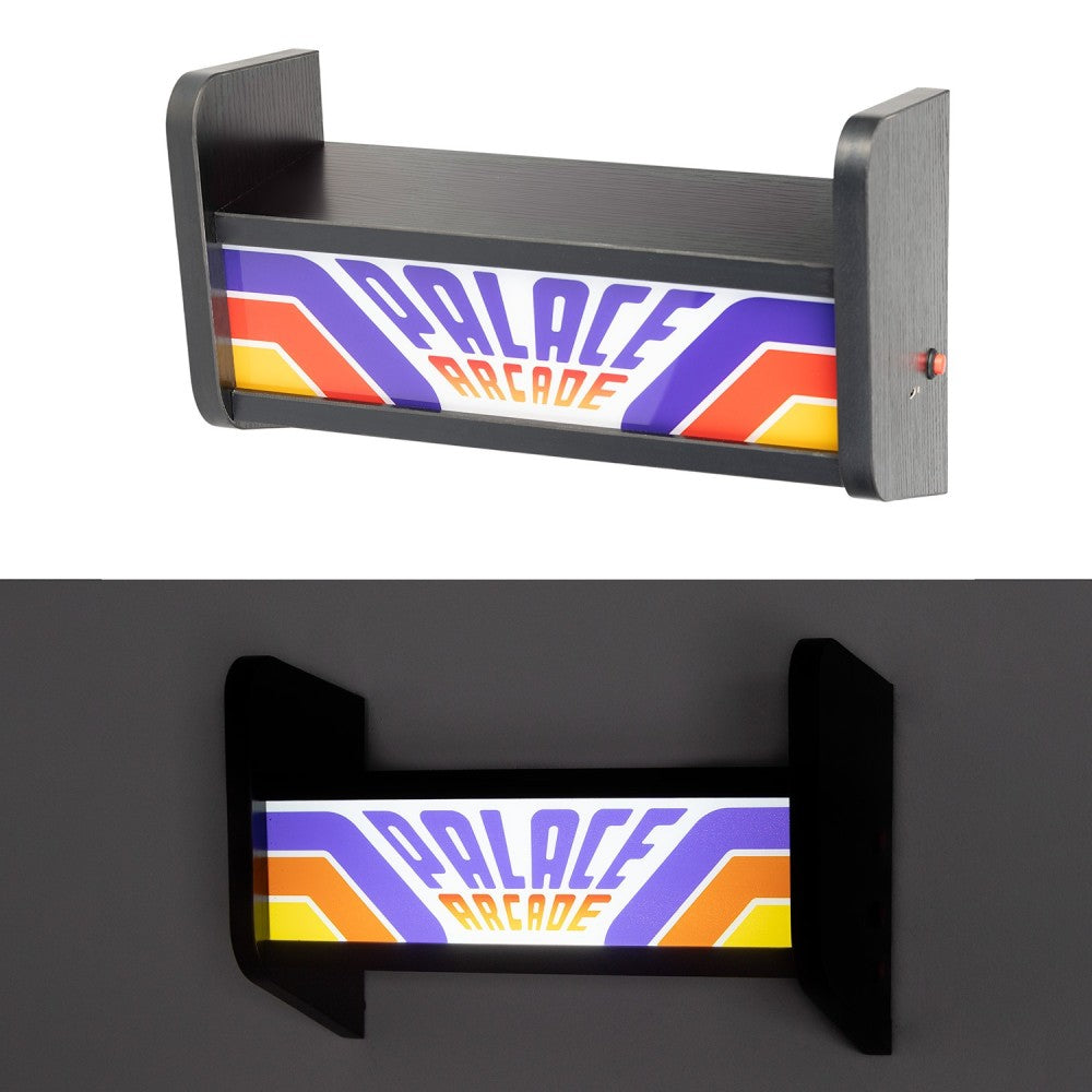 Stranger Things - Lampada (Palace Arcade) USB o Ricaricabile con Mensola da parete per Giochi o Console da Arcade, Luce d'Atmosfera, Regali per giocatori per camera Gaming, accessori per l'installazione di giochi, Gamer Gadget, Merchandise