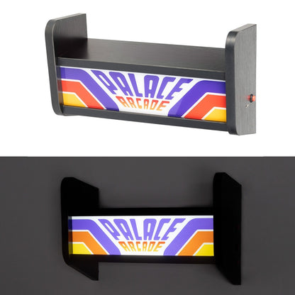 Stranger Things - Lampada (Palace Arcade) USB o Ricaricabile con Mensola da parete per Giochi o Console da Arcade, Luce d'Atmosfera, Regali per giocatori per camera Gaming, accessori per l'installazione di giochi, Gamer Gadget, Merchandise