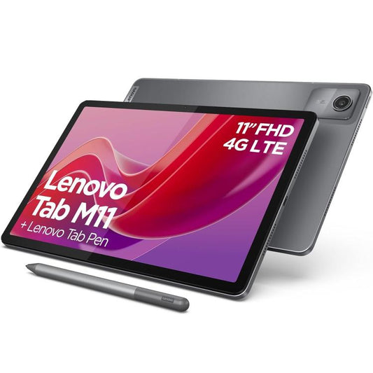 Lenovo Tab M11 10.95" Fhd 4G Lte 4+128Gb Luna Grey + Penna – Tb330 Tablet Ita