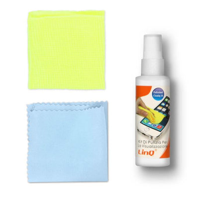 Kit Pulizia Monitor Lcd Tv Led Schermo Pc Notebook Display Smartphone Spray Linq
