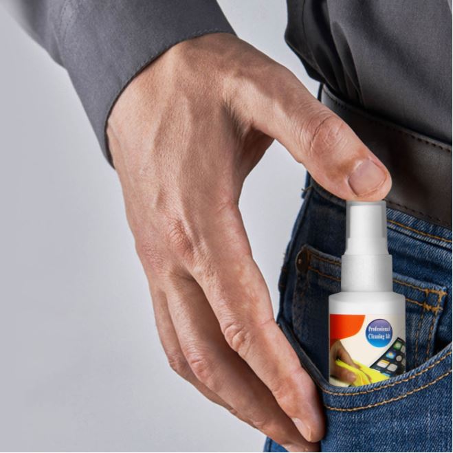 Kit Pulizia Monitor Lcd Tv Led Schermo Pc Notebook Display Smartphone Spray Linq