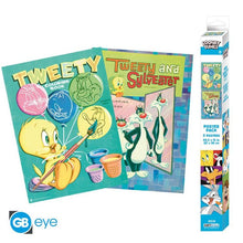 ABYSTYLE (LOONEY TUNES) SET 2 CHIBI POSTER: "TWEETY & SYLEVESTER" (52X38) GB EYE