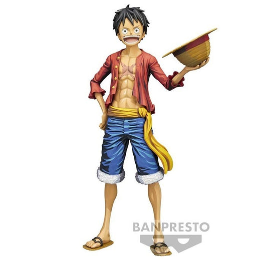 BANPRESTO GRANDISTA ONE PIECE - MONKEY D.LUFFY FIGURE 22cm PVC STATUA COLLEZIONE