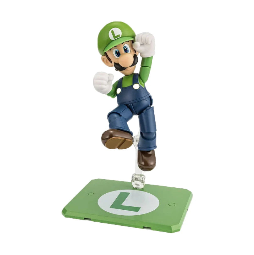 Bandai S.H. Figuarts - Super Mario - Luigi Action Figure da Collezione - 13 cm