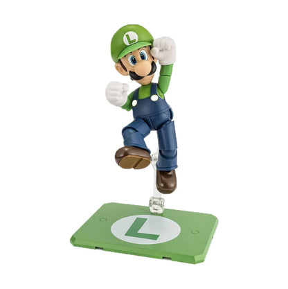 Bandai S.H. Figuarts - Super Mario - Luigi Action Figure da Collezione - 13 cm