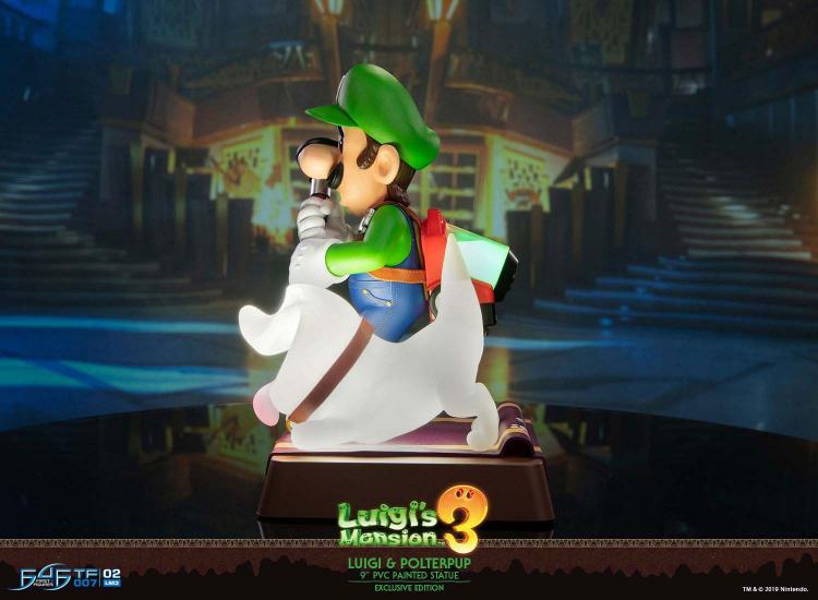 First 4 Figures Luigi' S Mansion 3 Deluxe Collector 23Cm Statua Da Collezione 9"