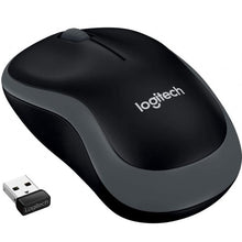 Logitech Mouse Wireless M185 Darkgrey Optical Usb Ambidestro Pc Mac Laptop