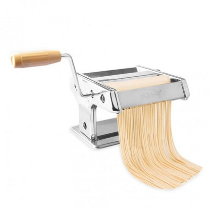 Macchina Per Pasta Fresca Manuale Sfogliatrice Acciaio Inox Rullo 9 Posizioni