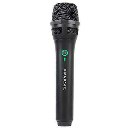 Majestic Microfono Wireless Uhf Mic-601W Con Ricevitore Ricaricabile Jack 6,35Mm