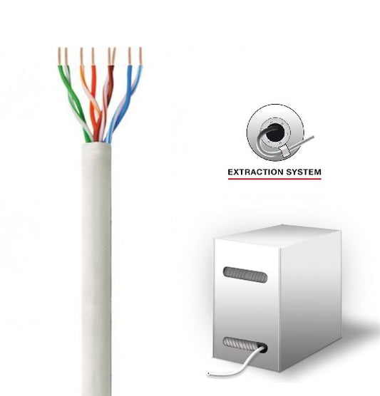 CAVO DI RETE LAN ETHERNET MATASSA 100 METRI M CAT 6E UTP RJ45 FIBRA ROUTER ADSL