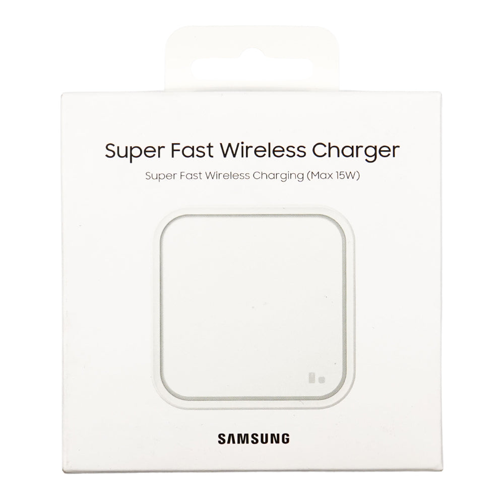 Samsung Caricabatterie Super Fast Wireless Charger Single 15W Fast Charging 2.0 (Bianco)