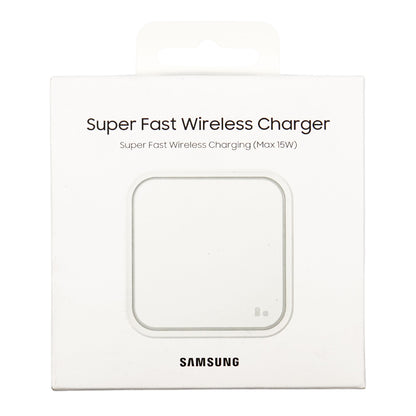 Samsung Caricabatterie Super Fast Wireless Charger Single 15W Fast Charging 2.0 (Bianco)