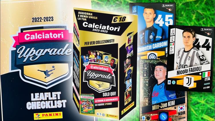 CALCIATORI PANINI 2022-2023 UPGRADE SET AGGIORNAMENTO BLASTER BOX GIOCATORI 2023