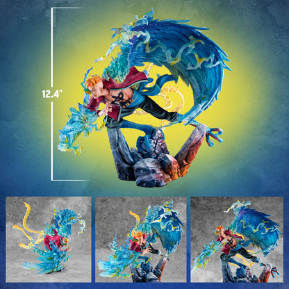 Megahouse - One Piece MAS-Maximum PVC Marco the Phoenix Leader of 1st group of Whitebeard Pirates Statua 32 cm