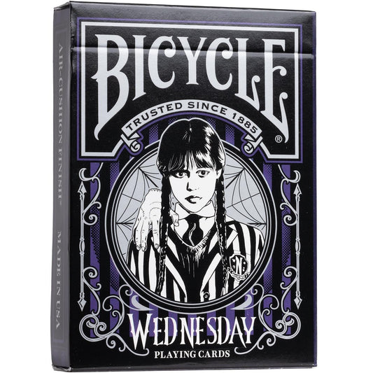 Bicycle - Wednesday (Mercoledì Addams) Playing Cards - Mazzo di Carte da Collezione, Poker, Magia e Cardistry basato sul famoso film Serie TV