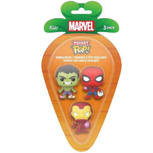Funko Carrot Pocket Pop ! Marvel (Spider Man-Iron Man-Hulk) Vinyl Figure 4Cm
