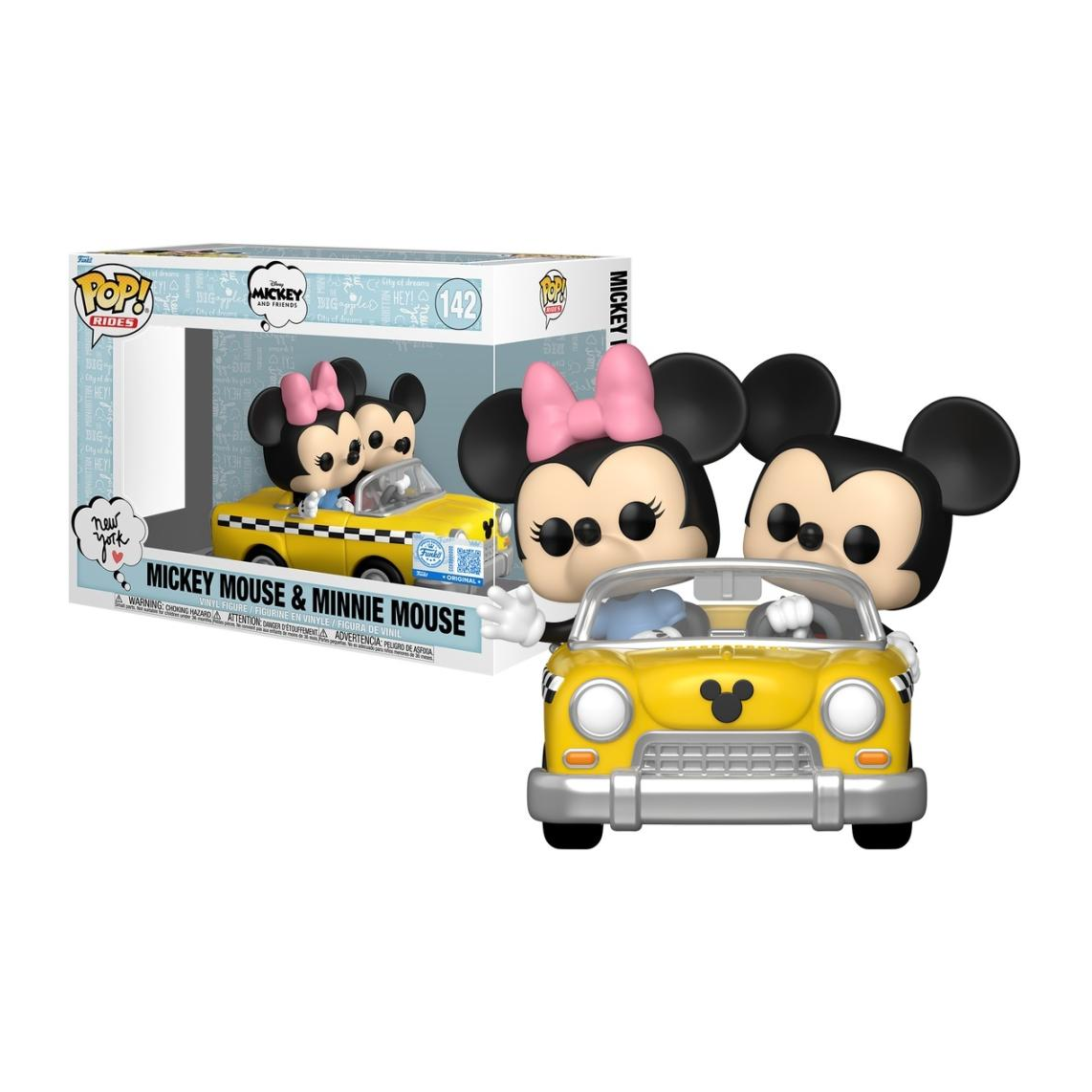 Funko Pop ! Rides: Mickey And Friends - (142) Mickey Mouse & Minnie Muose Vinyl Figure 15cm