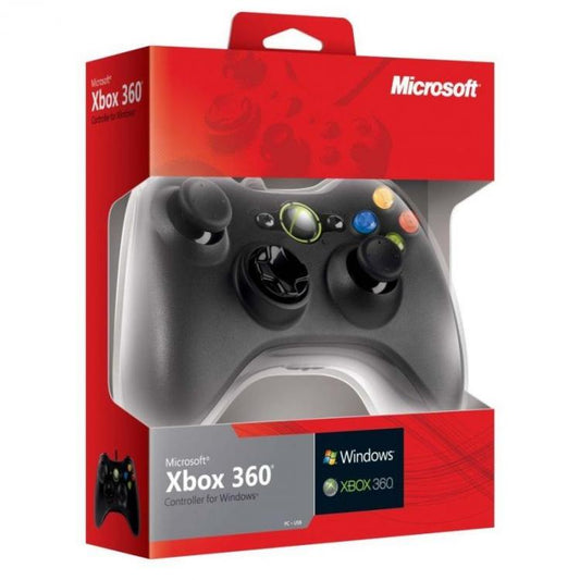 Microsoft Controller Per  Xbox 360 Pc - Windows Originale Joystick Con Filo Pad