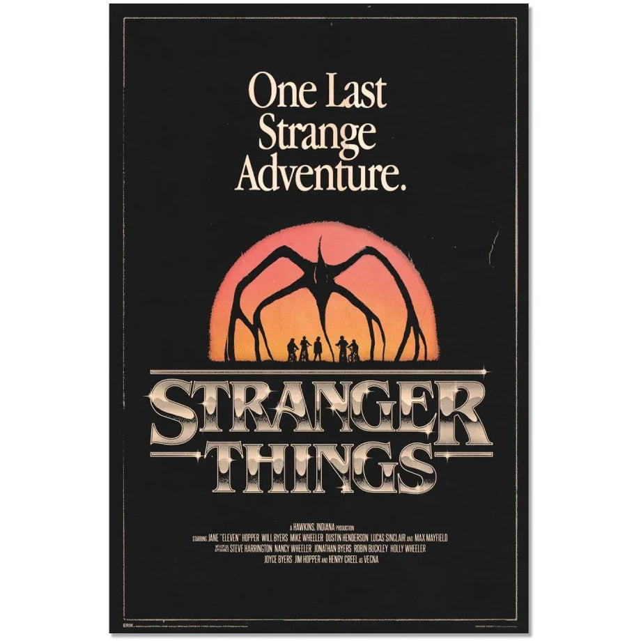 Maxi Poster Locandina Stranger Things (Mind Flayer) Horror Incorniciabile 91x61cm
