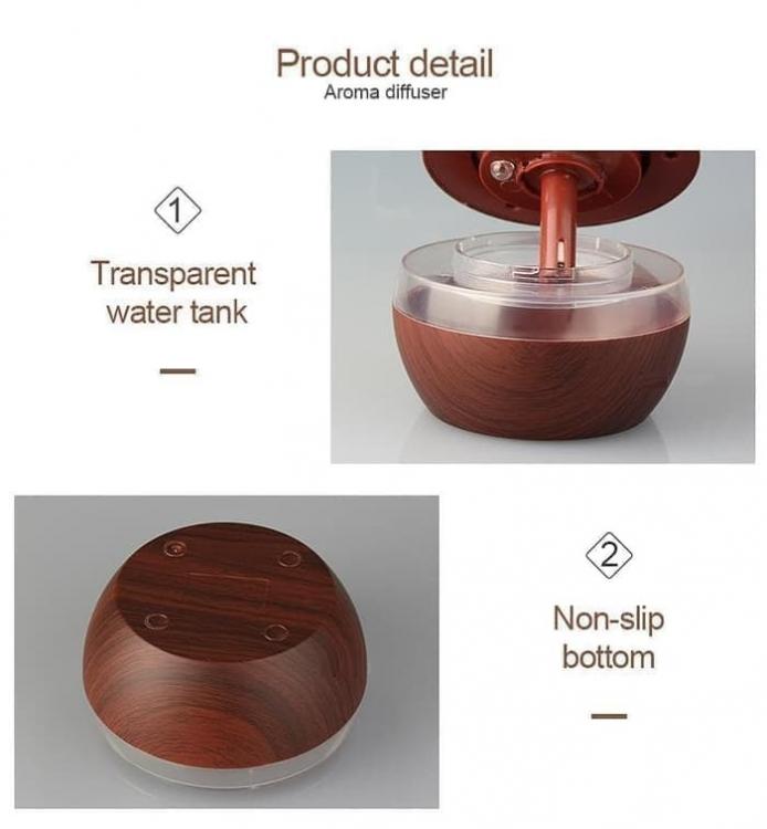 Mini Umidificatore Aromaterapia Led Oli Ultrasuoni Depuratore Profumi Diffusore
