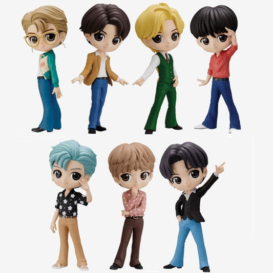 BANPRESTO Q POSKET (BTS) TinyTAN  DINAMITE (BAND COMPLETA) STATUETTE FIGURE PVC