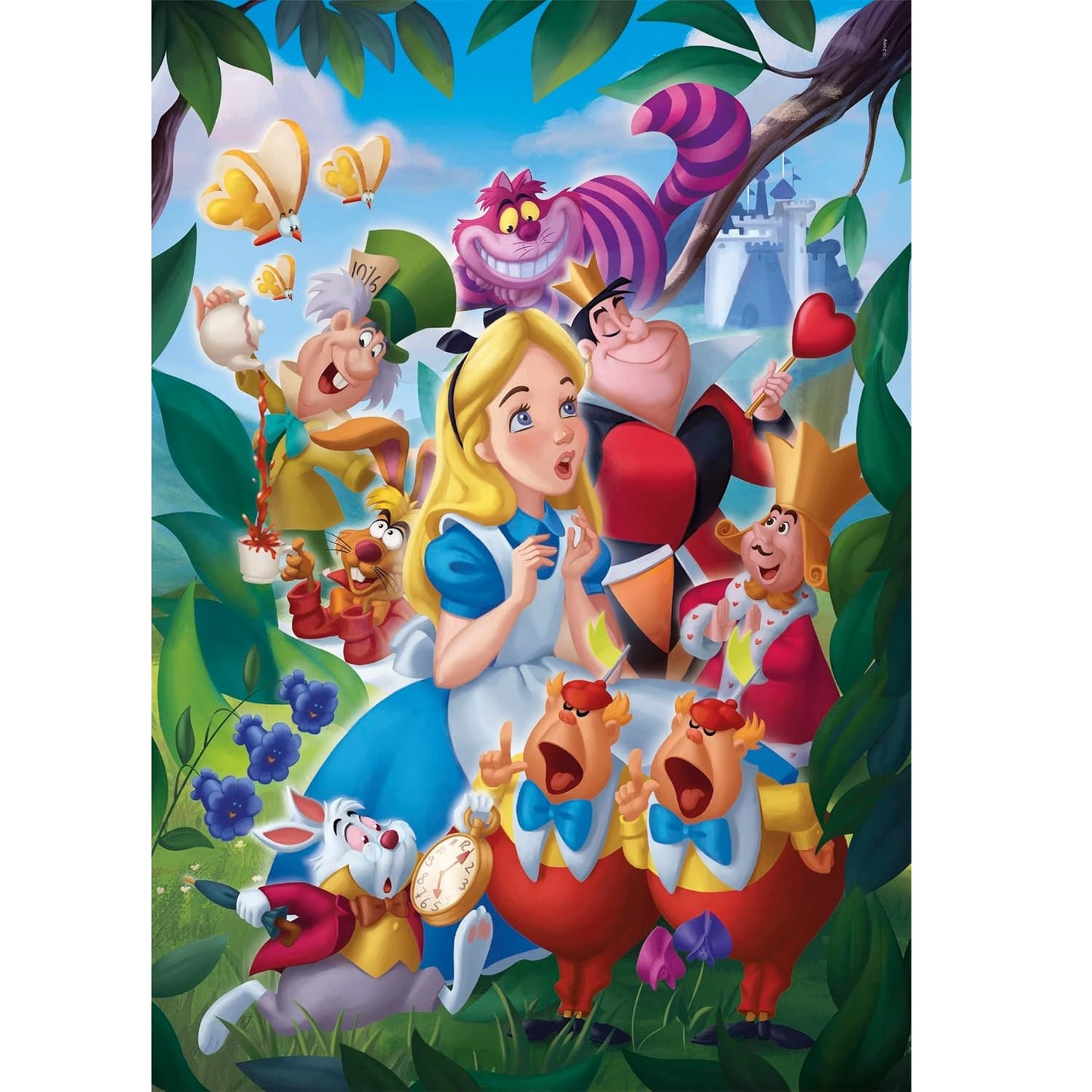 Clementoni - Puzzle Disney Alice In Wonderland - nel Paese Meraviglie 1000 Pezzi