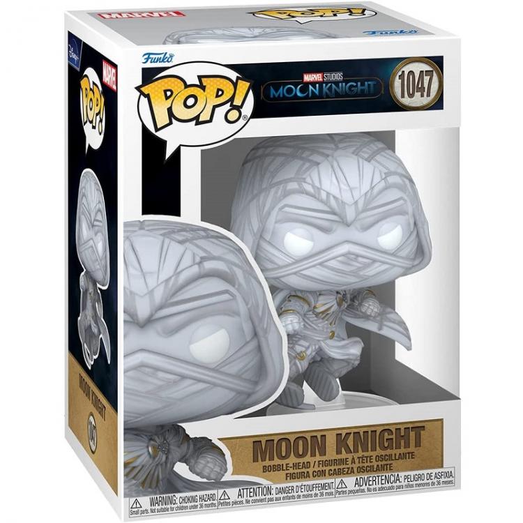 Funko Pop ! Marvel Tv Moon Knight - (1047) Moon Knight Jump Bobble Figure 9Cm