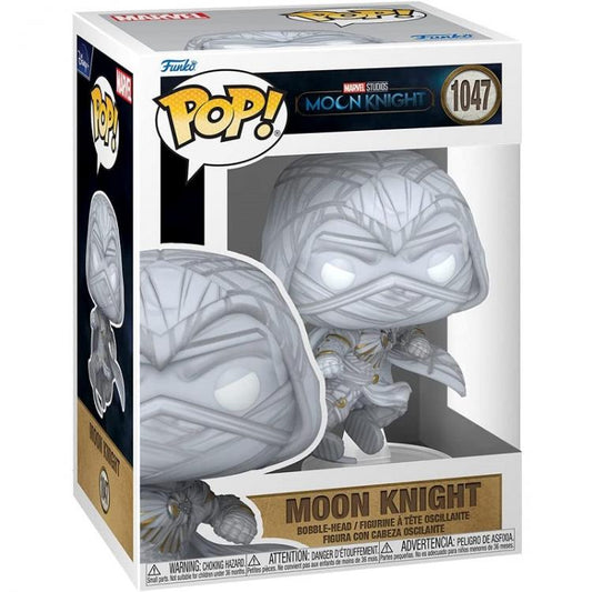 Funko Pop ! Marvel Tv Moon Knight - (1047) Moon Knight Jump Bobble Figure 9Cm