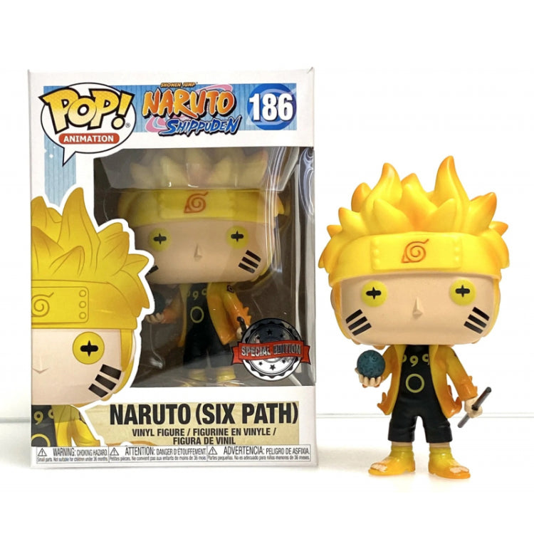 Funko Pop ! Naruto Shippuden (186) - Naruto (Six Path) Figure Gitd Special 9Cm