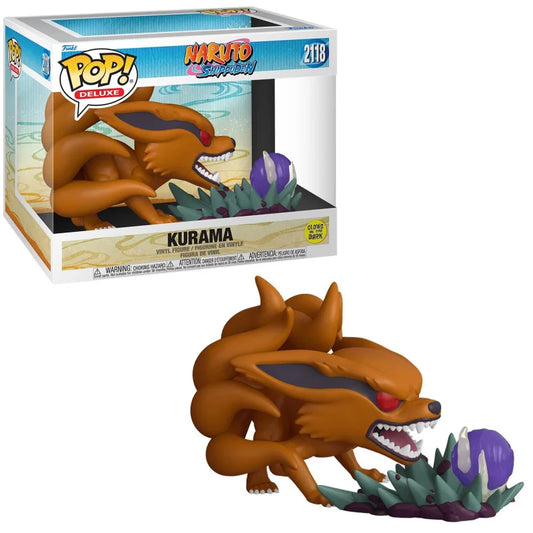 Funko Pop ! Deluxe Naruto Shippuden - (2118) Kurama (Glow) Figure 16Cm Anime