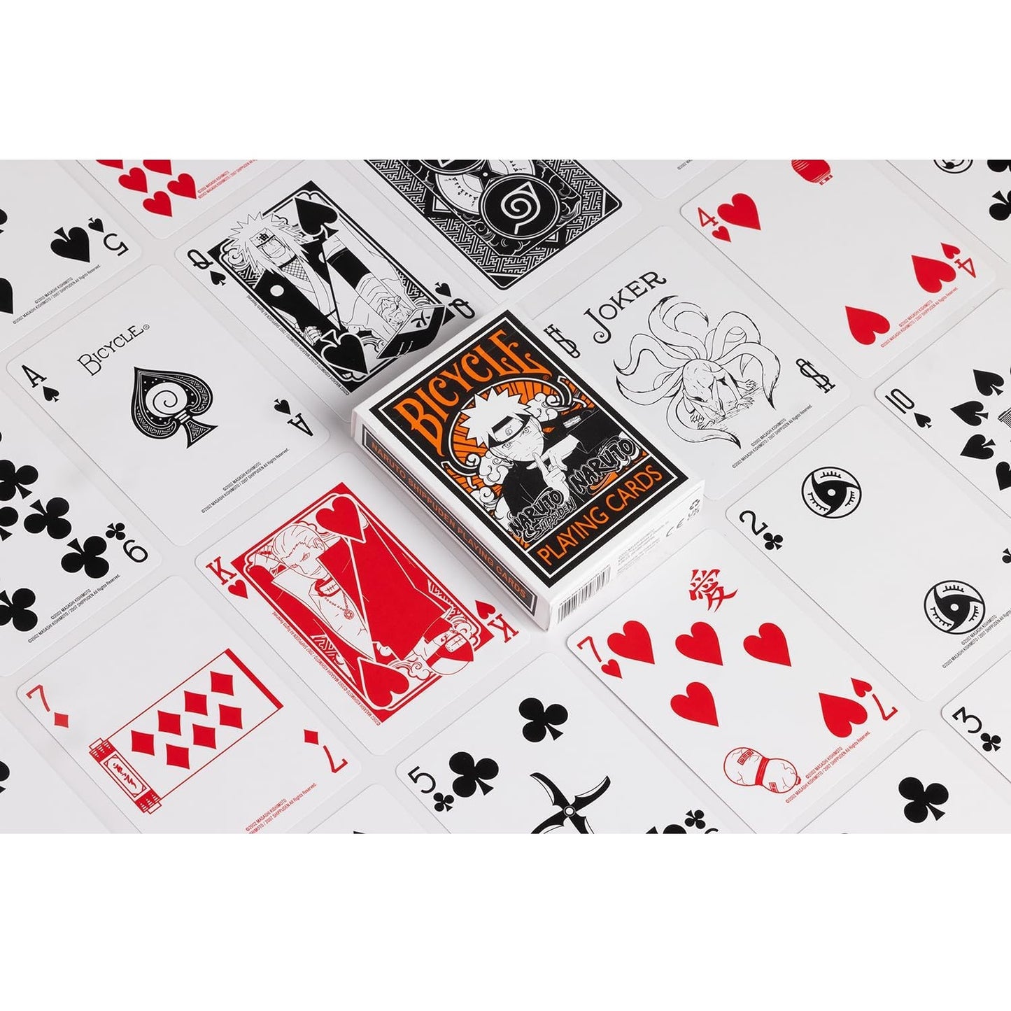 Bicycle - Naruto Shippuden - Playing Cards - Mazzo di Carte da Collezione, Poker, Magia e Cardistry basato sul famoso Anime Manga Giapponese