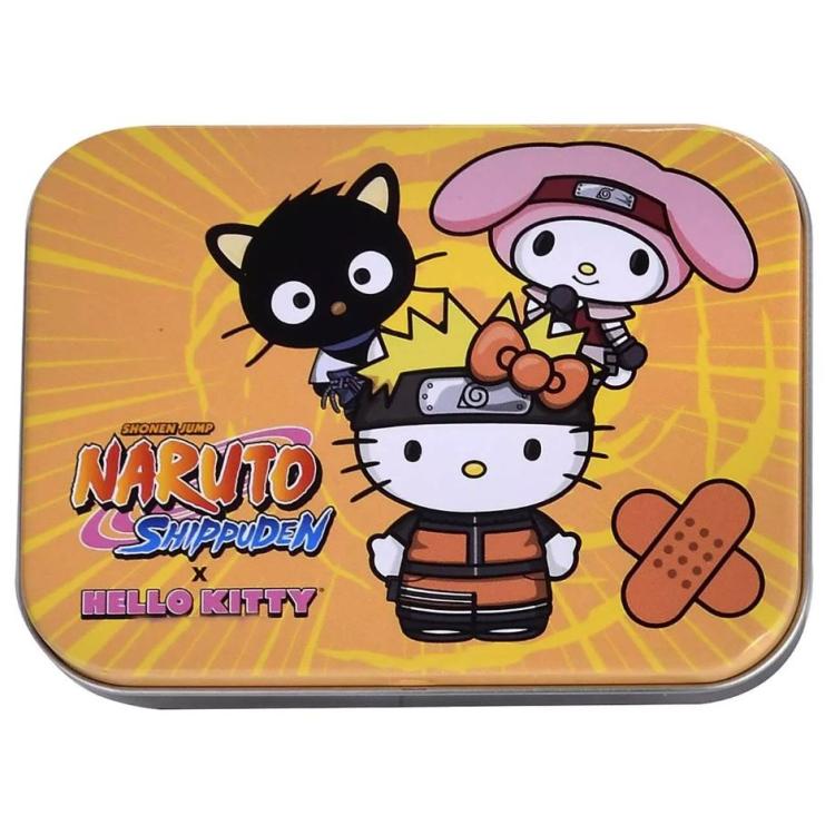 Naruto Shippuden X Hello Kitty Box 24 Medicazioni Adesive Cerotti Sterili Gadget