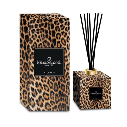 Nazareno Gabrielli Home Casa Profumatore Ambiente Leopardo 500 Ml Vino Rosso