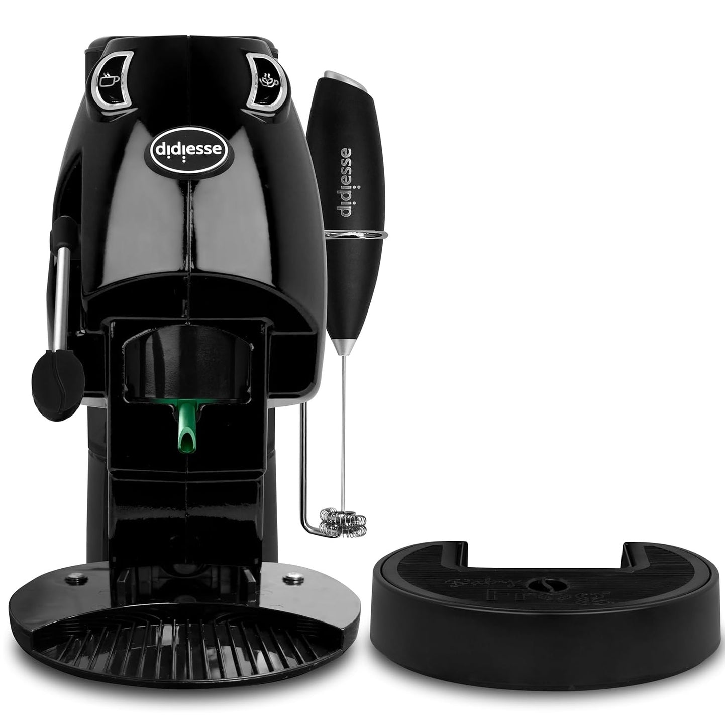 Frog Baby (Nero) Coffee and Tea Macchina per Caffe a Cialde 44mm con Frullino STD 650W