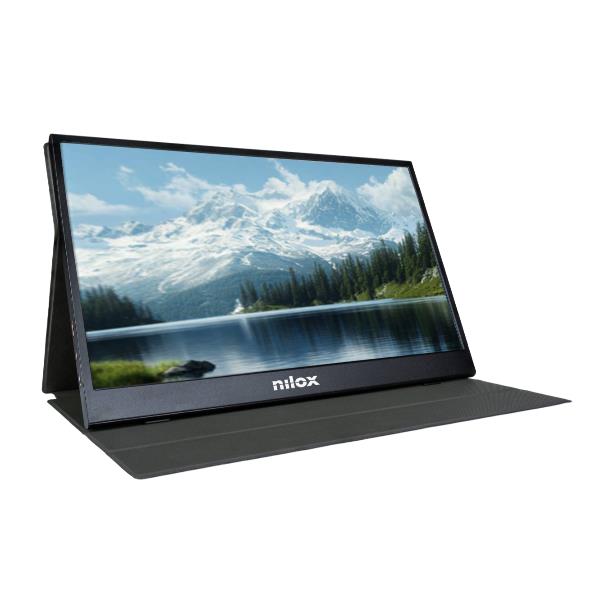 Nilox NXMP15FHD11 Monitor 15.6", FHD, Schermo PC Portatile, Connessioni Type-C e HDMI, Riduzione Luce Blu, Ideale per PS5/XBOX/SWITCH e PC
