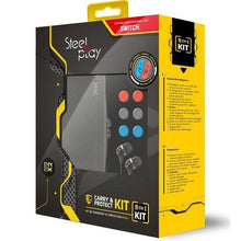 Steel-Play Custodia + 11 Accessori Nintendo Switch Cuffie Cover Joy-Con Schermo